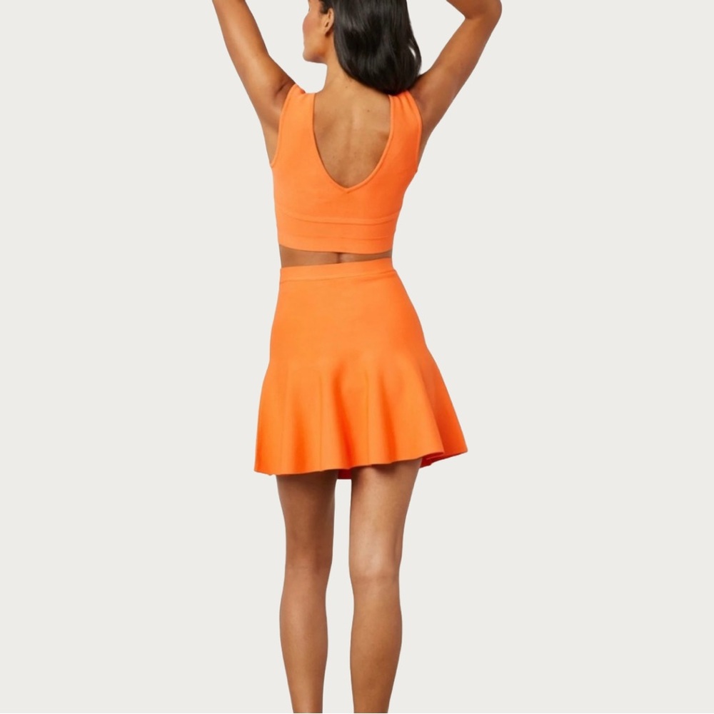 BCBGMaxazria Ingrid A-Line Skirt - Orange - Women’s Small/Med - NEW with tags